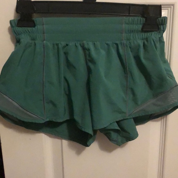 lululemon athletica Pants - Rare Green Colored Lululemon Hotty Hot Shorts